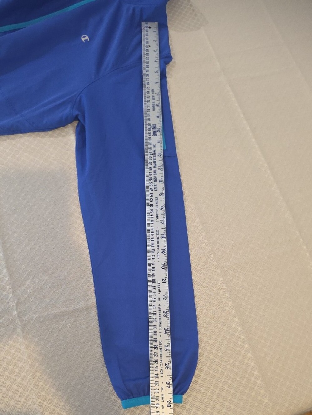 Champion Blue Track Jacket with Teal Accents - Picture 5 of 10